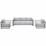 Garden Impressions Malakka loungeset 3-delig taupe
