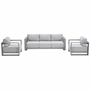 Garden Impressions Malakka loungeset 3-delig taupe