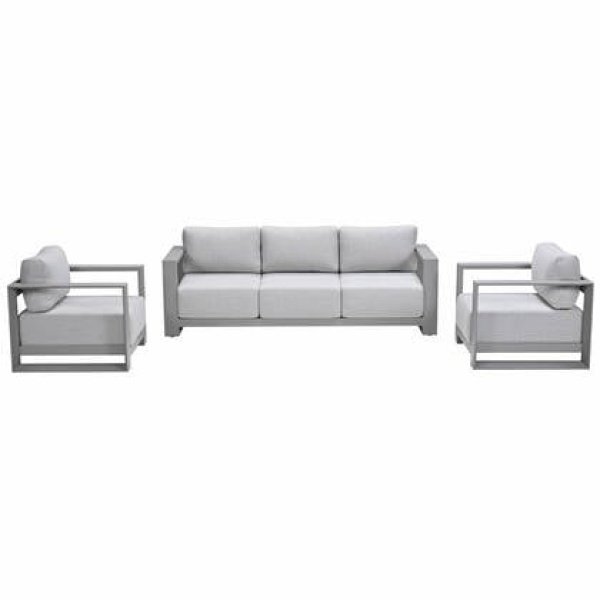 Garden Impressions Malakka loungeset 3-delig taupe