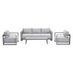 Garden Impressions Malakka loungeset 4-delig taupe