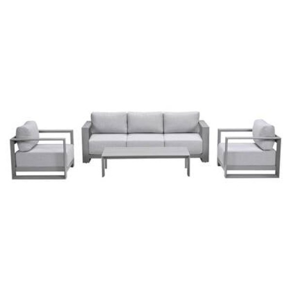 Garden Impressions Malakka loungeset 4-delig taupe