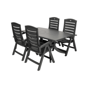 Hartman Florion/Europa verstelbare tuinset 160x90 cm. (5-delig) - Royal Grey