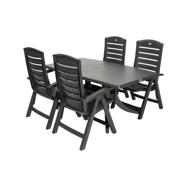 Hartman Florion/Europa verstelbare tuinset 160x90 cm. (5-delig) - Royal Grey