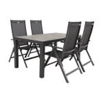 Hartman Napoli/President 160 cm. verstelbare tuinset - 5-delig