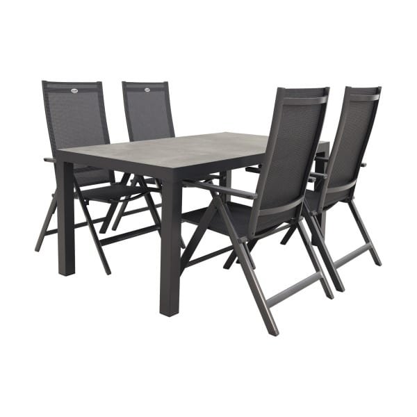 Hartman Napoli/President 160 cm. verstelbare tuinset - 5-delig