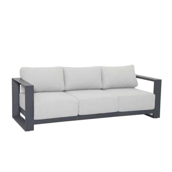 Levanto 3-zits Loungebank Carbon Black - Garden impressions