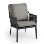 Liv Low Dining Tuinstoel Charcoal - Tierra outdoor