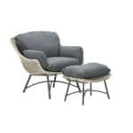 Logan fauteuil met voetenbank vw - Garden impressions