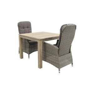 Memphis/Rome grey 100 cm. - tuinset 3-delig - verstelbaar