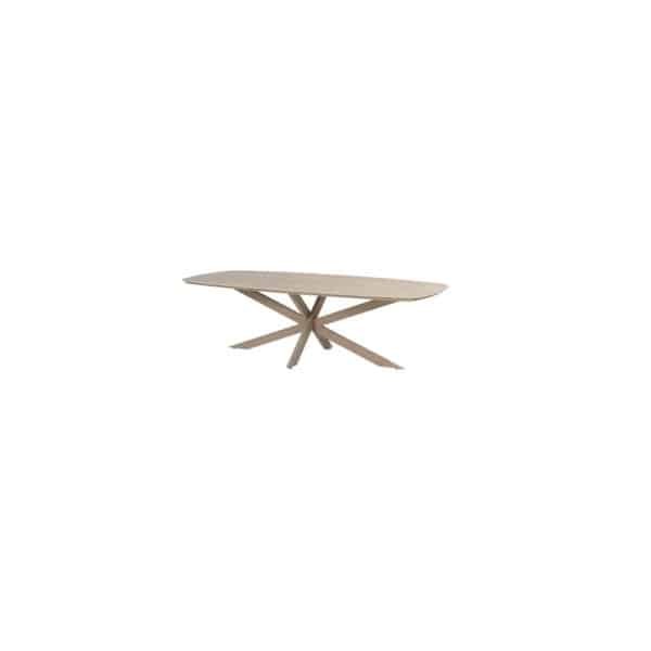 Nevada low dining tafel latte keramiek sabia panna 250 x 105 cm - 4so