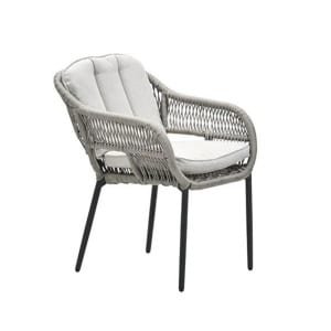 Pescara Dining Tuinstoel Carbon Black/Desert Sand - Garden impressions