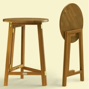 Statafel inklapbaar Acaciahout Ø80cm