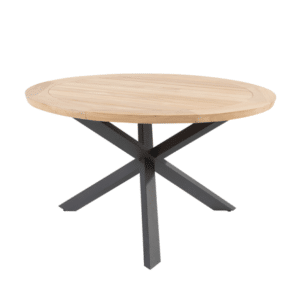Taste 4SO Prado Diningtafel Teak Antracite Ø 130 cm - Taste
