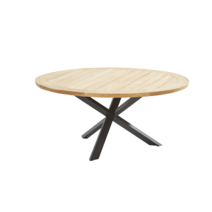 Taste 4SO Prado Diningtafel Teak Antracite Ø 160 cm - Taste