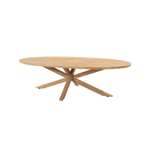 Taste 4SO Prado Low Diningtafel Teak Ellipse 240 x 115 cm - Taste