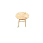 Teak houten kruk groot - Eurofleur aanbieding