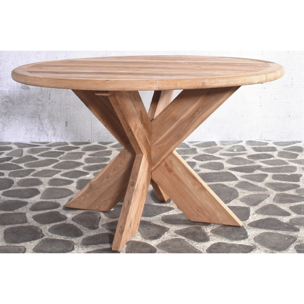 Teak tafel Malta Ø 130 cm- - Teak- Sens-Line