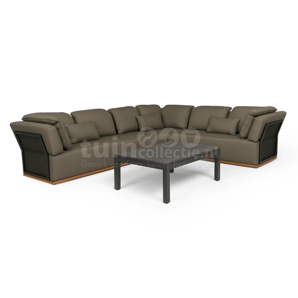 Tierra Outdoor Loungeset Valkery Charcoal Links