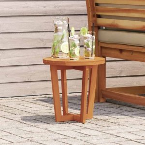 Tuinbijzettafel rond 40x40 cm massief acaciahout