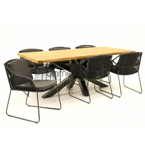 Tuinset Accor antra met Spectral 200cm tafel van 4 Seasons Outdoor