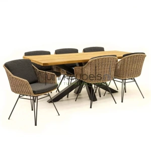 Tuinset Bohemian met Spectral 200cm tafel van 4 Seasons Outdoor