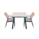 5-delige tuinset Dido tuinstoelen koper - Vigo tafel