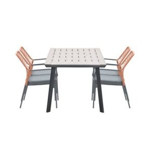 5-delige tuinset Dido tuinstoelen koper - Vigo tafel