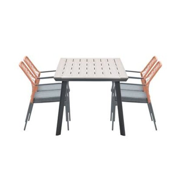 5-delige tuinset Dido tuinstoelen koper - Vigo tafel