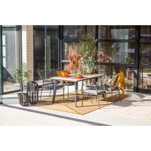 5-delige tuinset Dido tuinstoelen mosgroen - Vigo tafel