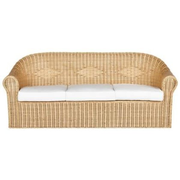 Beliani - LIVADEIA - 3-zits tuinbank - Natuurlijk - Rotan Beliani - LIVADEIA - 3-zits tuinbank - Natuurlijk - Rotan