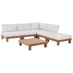 Beliani - SANZA - Loungeset 5-zits - Wit - Aluminium