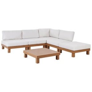 Beliani - SANZA - Loungeset 5-zits - Wit - Aluminium