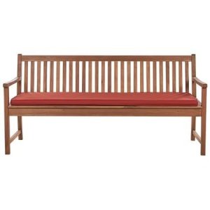 Beliani-VIVARA-Tuinbank-Lichthout|Rood-Gecertificeerd Acaciahout