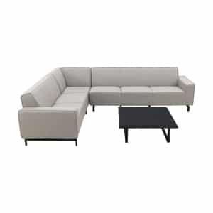Boavista/Cuba Sunbrella loungeset - Nature Grey - 4-delig - Links