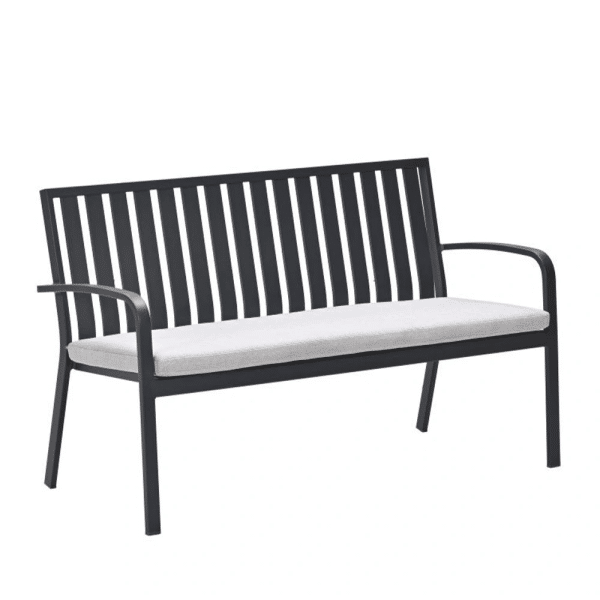 Bruno Parkbank 150 cm Carbon Black Valley Sand - Garden impressions