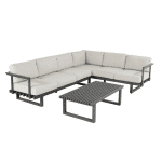 Calabria Lounge Corner Set 1 box set, KD legs - Hartman