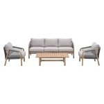 Garden Impressions Alora loungeset 4-delig - grey sand