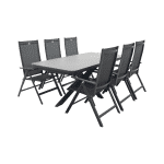 Hartman Napoli/Montreal uitschuifbare tuinset - 200-260x100 cm.
