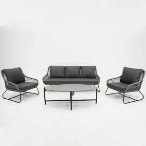 Loungeset Portofino 4-delig antraciet