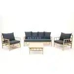 Loungeset Vita Bamboo 4 delig - naturel