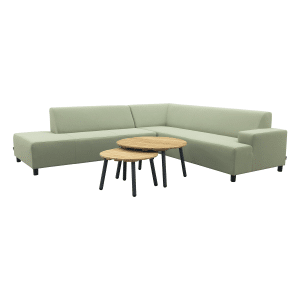 Malaga/Mindo - hoekbank loungeset chaise longue - green
