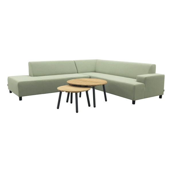Malaga/Mindo - hoekbank loungeset chaise longue - green