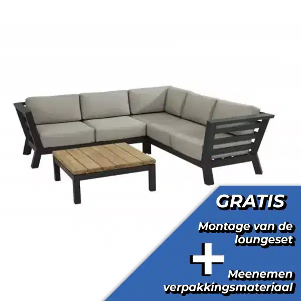 Meteoro hoek loungeset met Capitol tafel