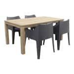 Scab Coccolona - Antraciet / Rome grey 170 cm. tuinset - 5-delig