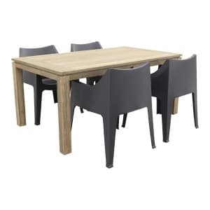 Scab Coccolona - Antraciet / Rome grey 170 cm. tuinset - 5-delig