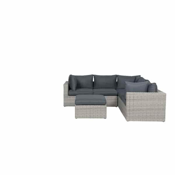 Silverbird lounge set 4-dlg vintage willow H dia. 6mm/ r. black - Garden impressions