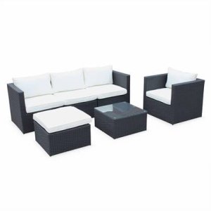 sweeek - Tuinset van wicker voor 5 personen
