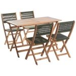 Beliani - PROSSEDI - Tuinset 4-zits - Groen - Acaciahout