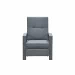 Captain relax fauteuil carbon black/ mystic grey - Garden impressions