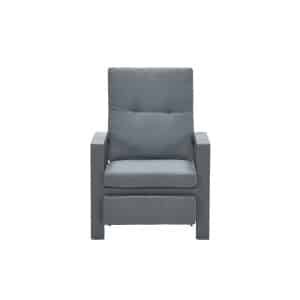 Captain relax fauteuil carbon black/ mystic grey - Garden impressions